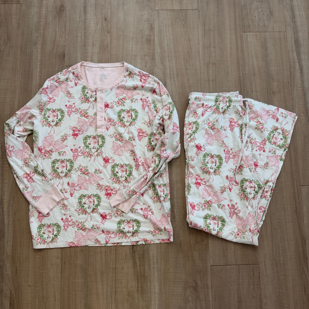 LoveShackFancy Roller Rabbit Pajama Set